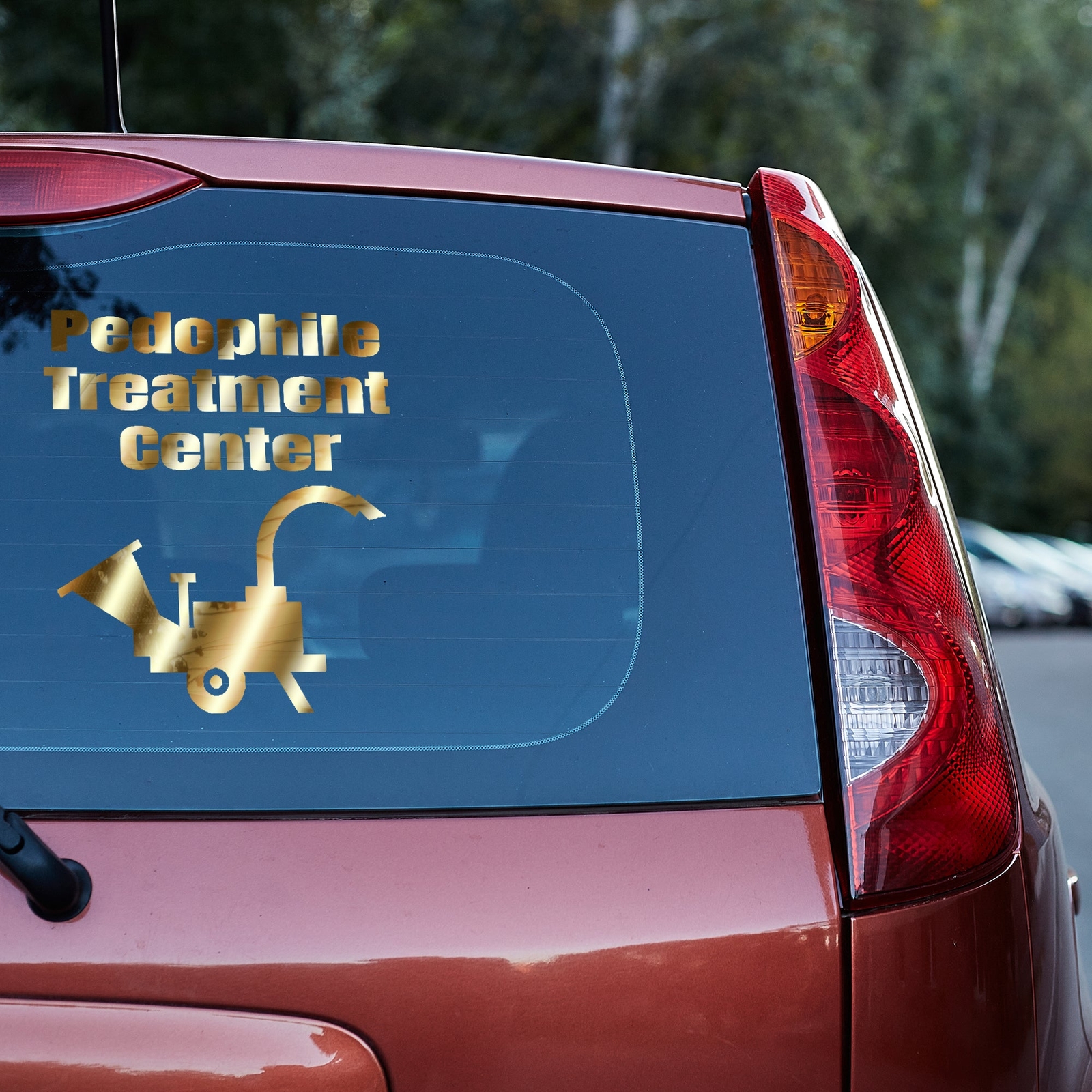 Pedophile Treatment Center vinyl decal