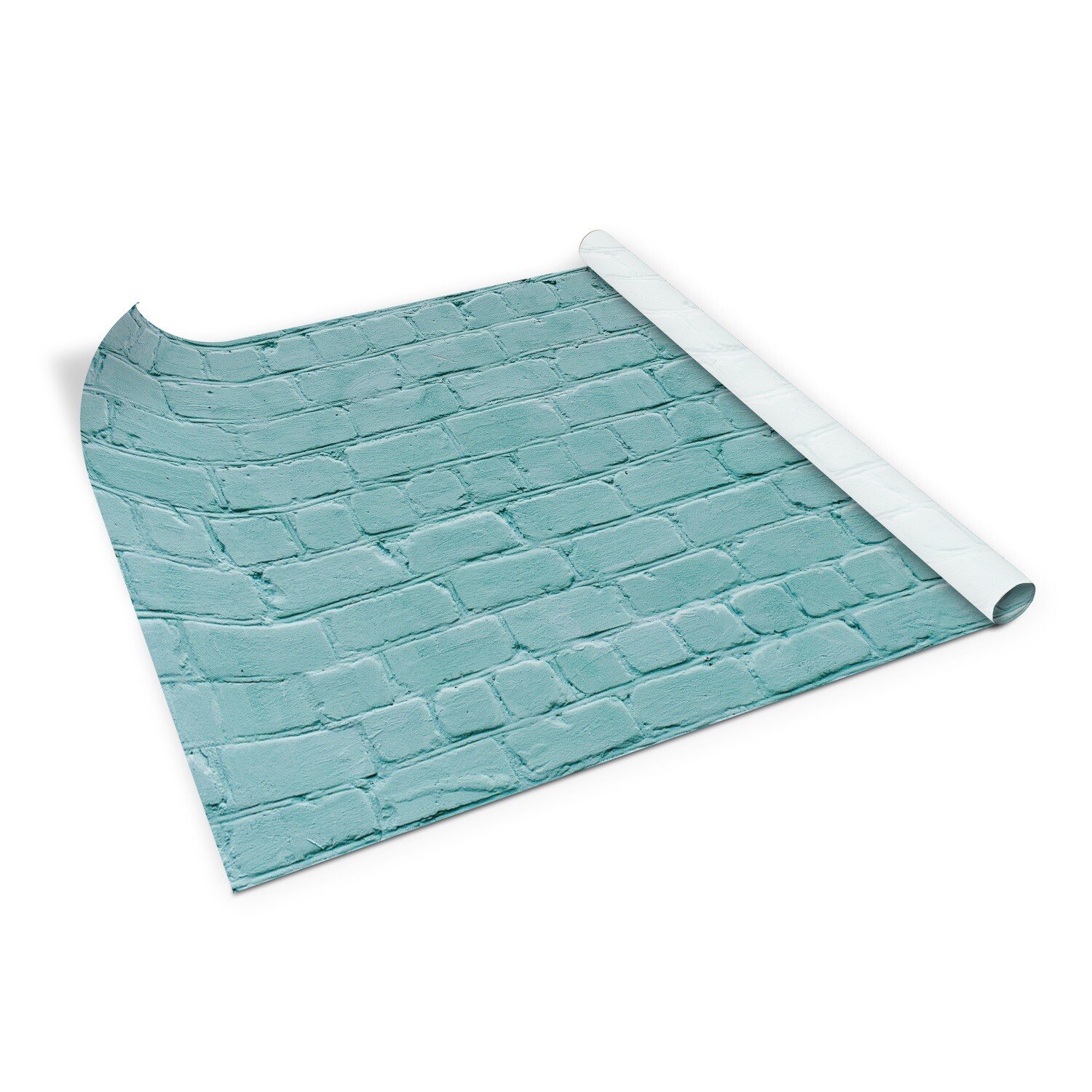Matte Furniture Art Stickers Decal for Bedroom Turquoise brick 100×50