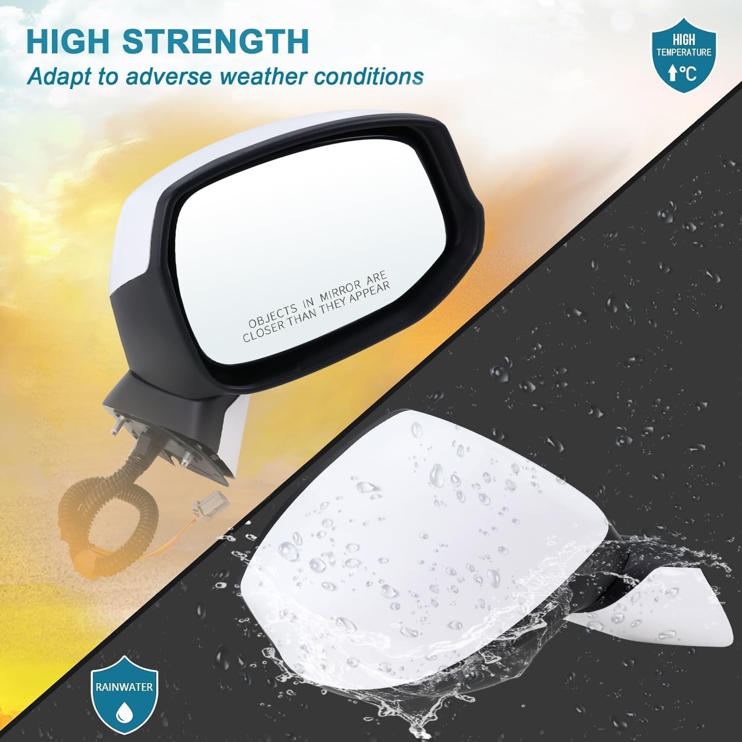 Right Passenger Side Mirror Compatible with 2012 2013 2014 2015 Honda CIVIC with