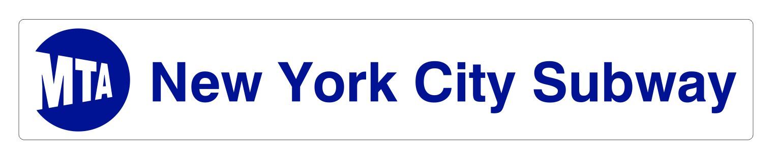 New York City Subway Railroad Railway Train Sticker Decal R7561