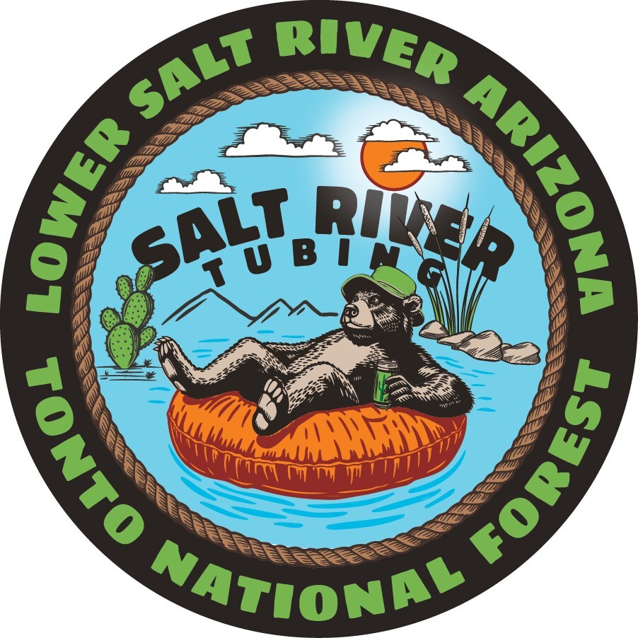 ARIZONA TUBING Vinyl STICKER Summer Floating the Lower Salt River Outdoor Decal