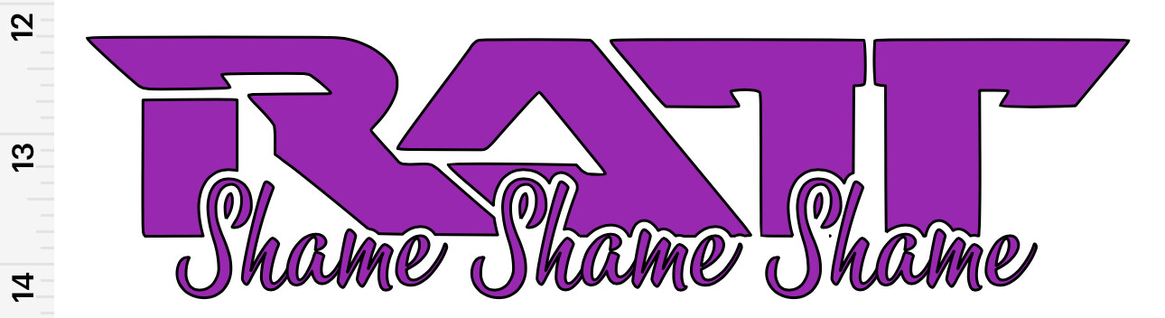 Ratt CUSTOMIZED Vinyl Decal-Many Sizes & Colors FREE Ship Fave Song/Lyric/etc
