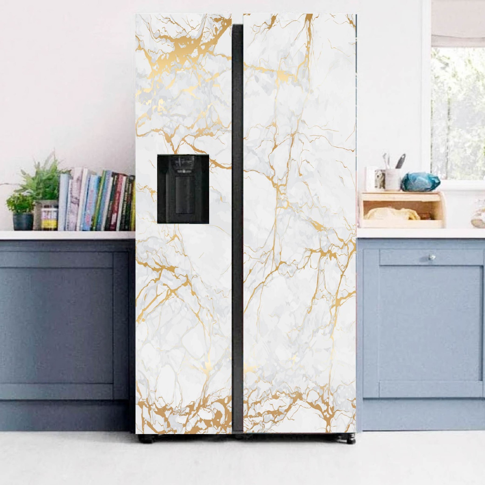 Fridge Appliance Vinyl Wrap Peel Stick Cover 32" x 78.7" (81x200cm)