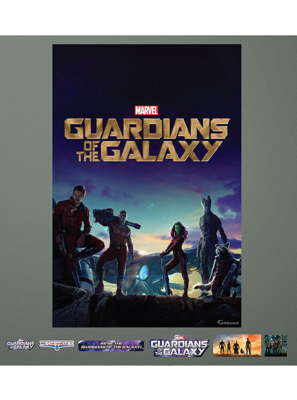 Fathead Guardian Of The Galaxy Movie Poster Marvel Real Big Mural Decal 96-96103