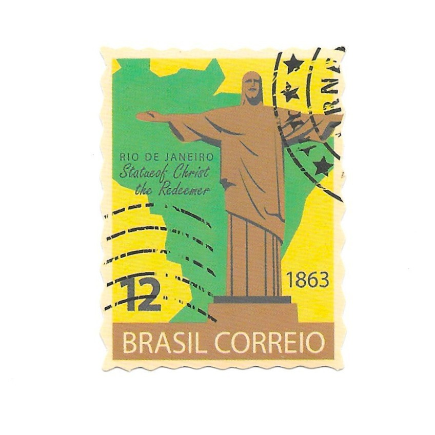 Brazil Rio de Janeiro Christ Redeemer Die Cut Vinyl Sticker Decal Scrapbooking