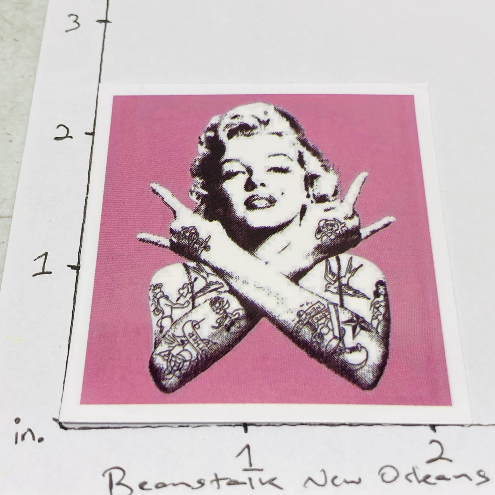 NEW‼ Marilyn Monroe Punk Rock Pop Art Vinyl Sticker Decal •FREE S/H w/ Tracking‼