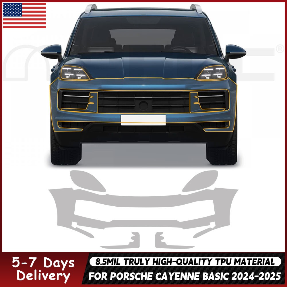 For Porsche Cayenne Basic 2024-UP Precut Kit Paint Protection Film Clear PPF TPU