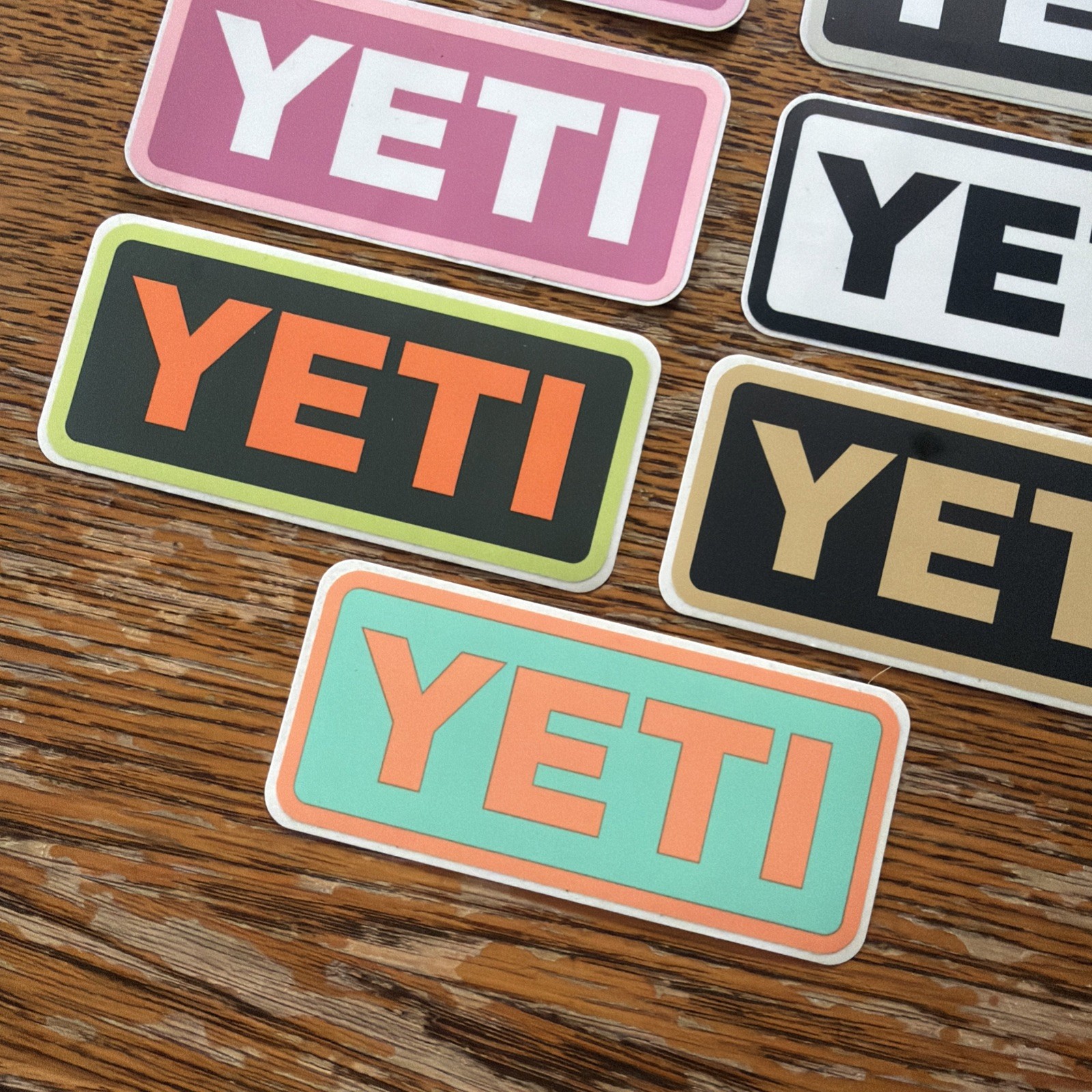 7 YETI Stickers – Logos For Mugs Cups Water Bottles Notebooks Etc