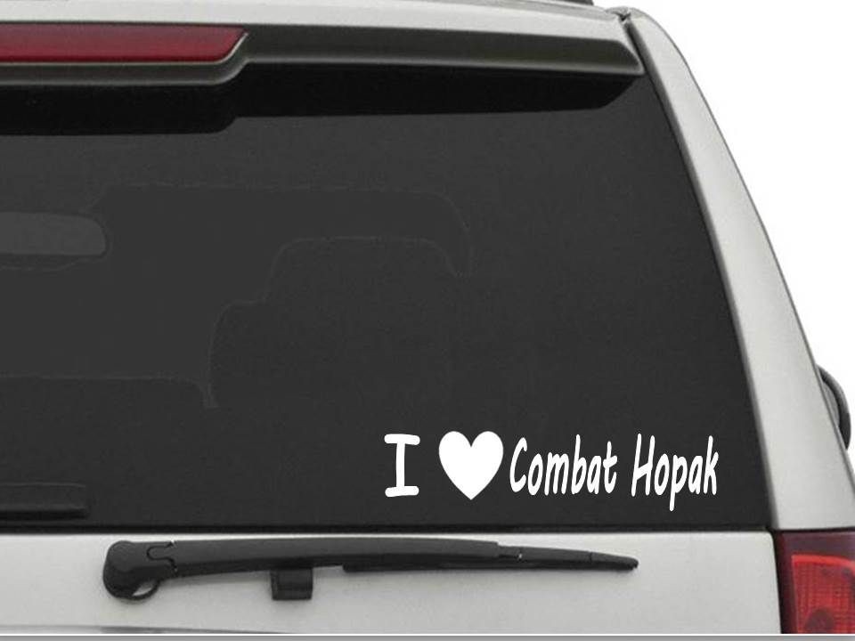 I LOVE COMBAT HOPAK Sticker Decal FREE SHIPPING Car Truck HEART CW1941