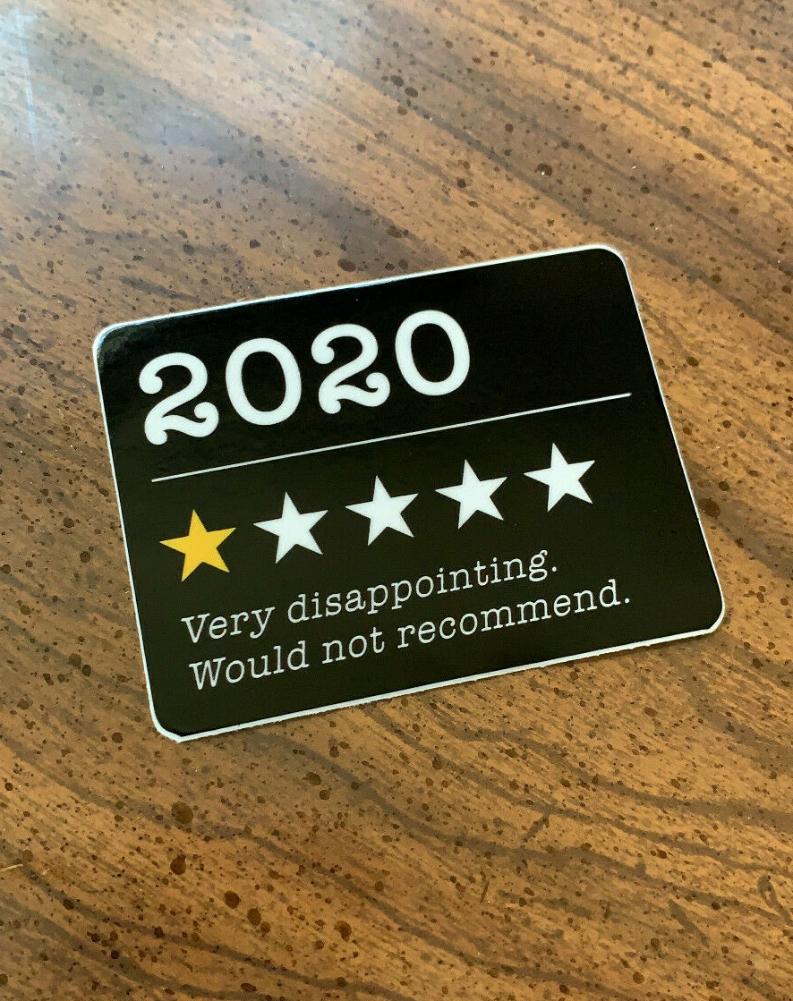 2020 1-star parody High Quality Premium Vinyl Sticker for Bottle Car Laptop