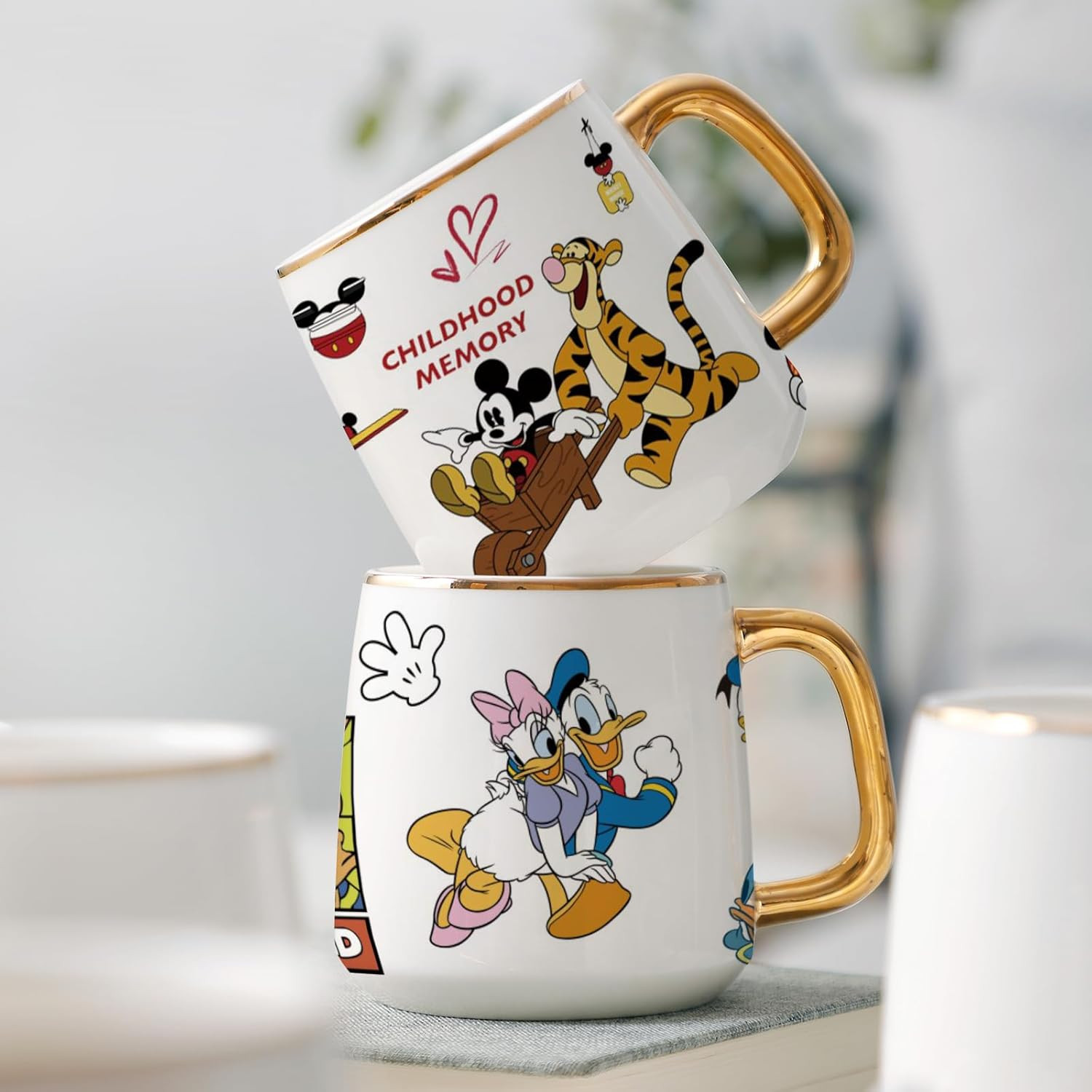 UV DTF Cup Wrap Transfer Stickers for Glass, 12 Sheets Cartoon Rub on Transfers