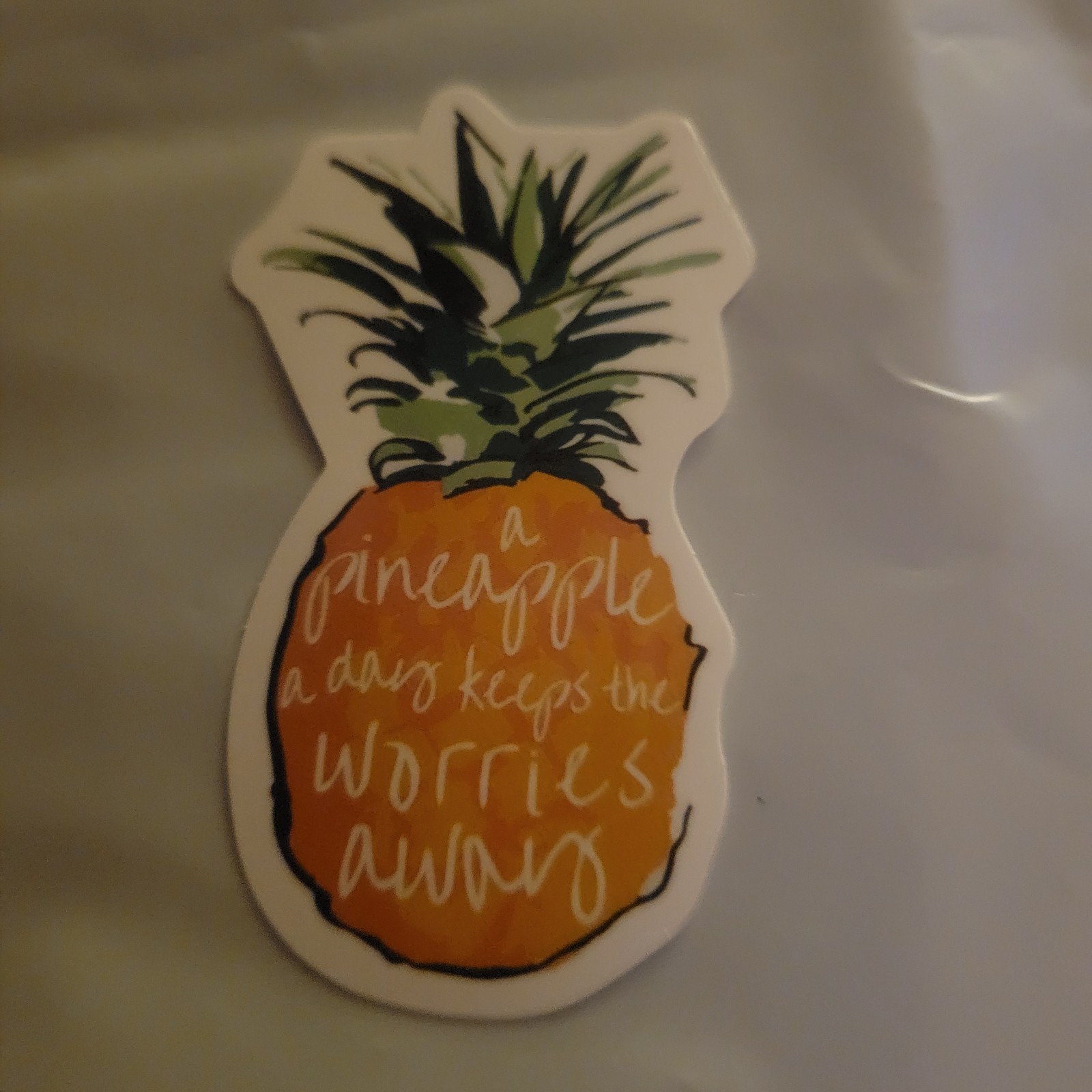 2 Pineapple Stickers 2.5 in X 1.5 in Waterbottle Laptop Notebook Locker Mirror