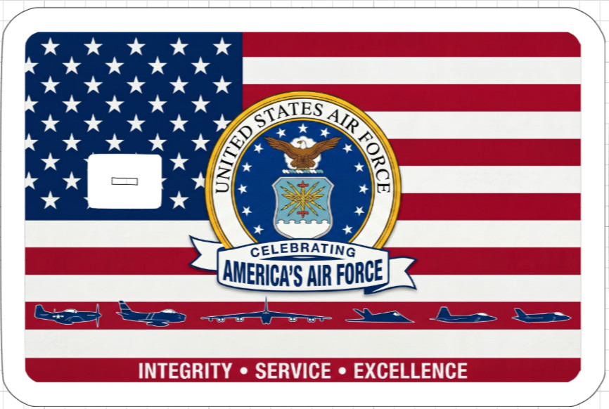 Military Veteran Credit Debit ATM Card Skin Sticker Army Marines Airforce Navy