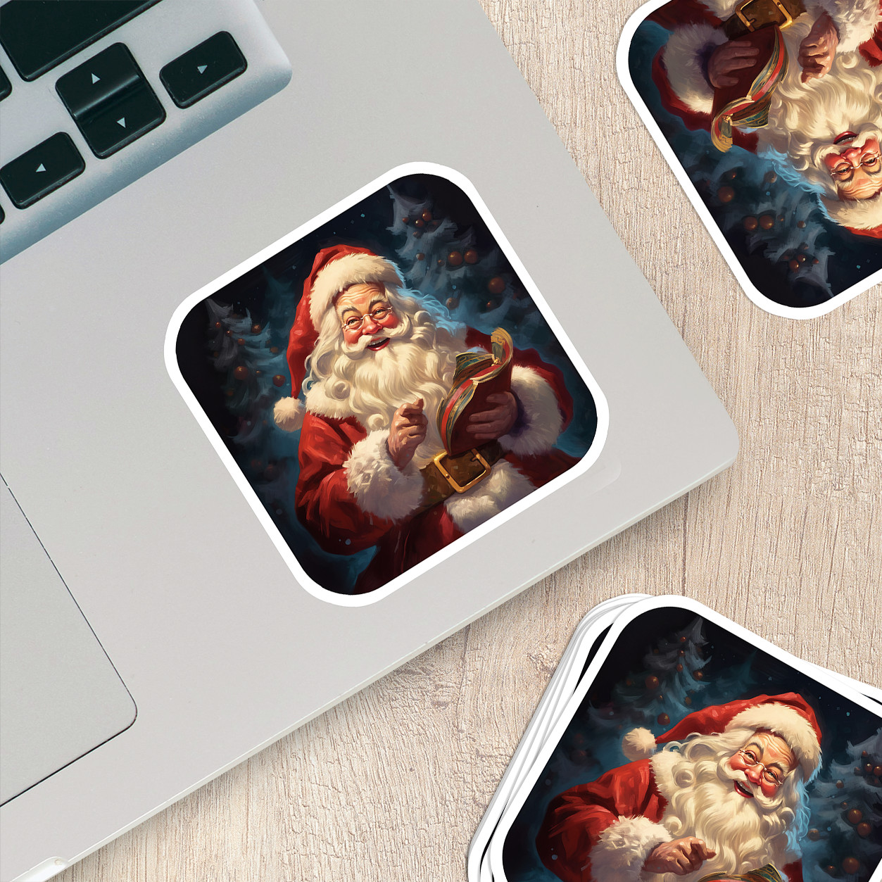 Santa Claus Vinyl Sticker – Bring the Magic of Christmas Anywhere