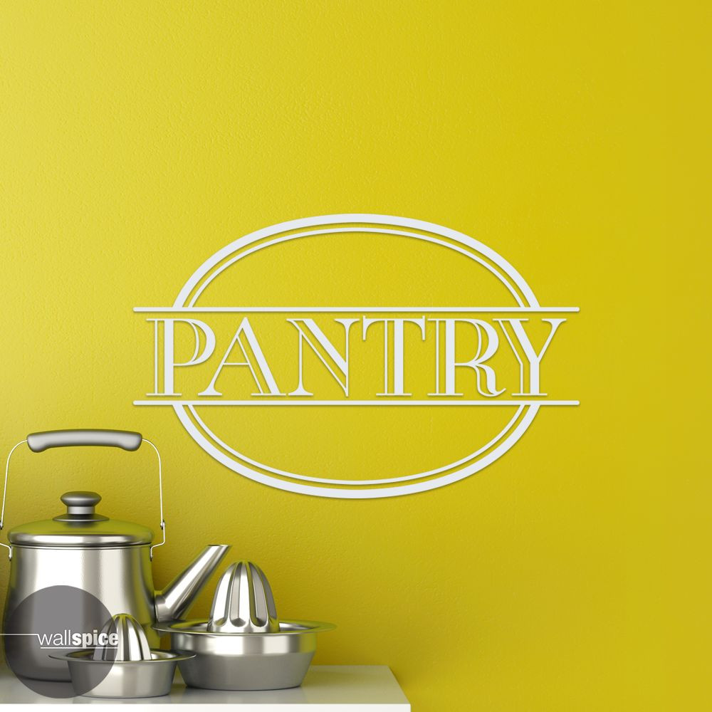Kitchen Pantry Vinyl Wall Decal Sticker
