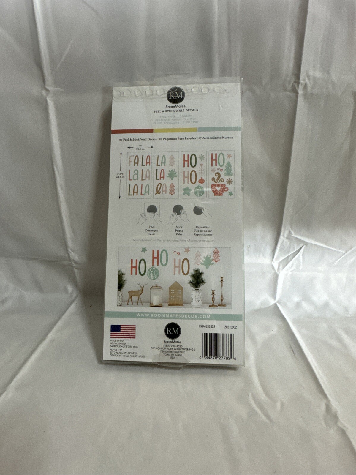 Room Mates Peel & Stick Wall Decals RMK4833SCS FA LA LA LA 27 Decals