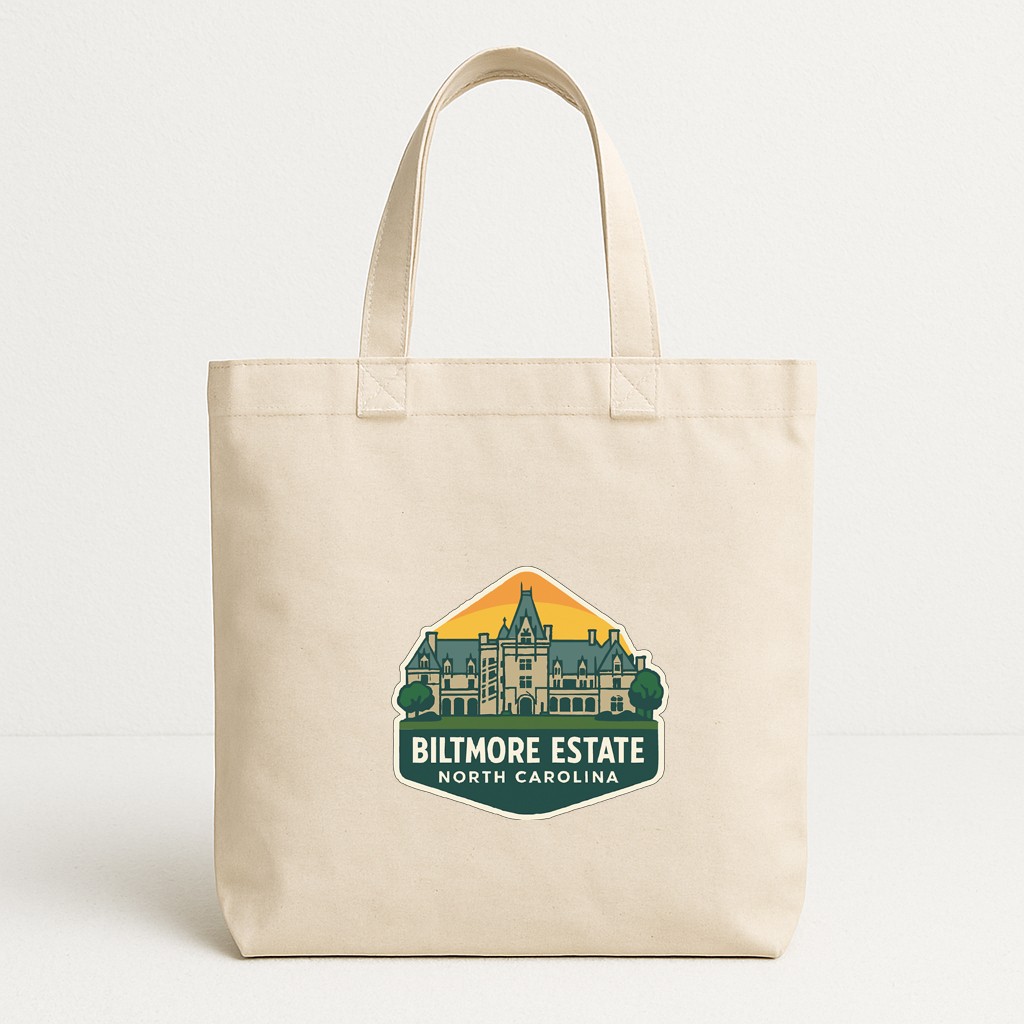 Biltmore Estate North Carolina Iron On Heat Transfer Vinyl HTV Die-Cut Symbolic