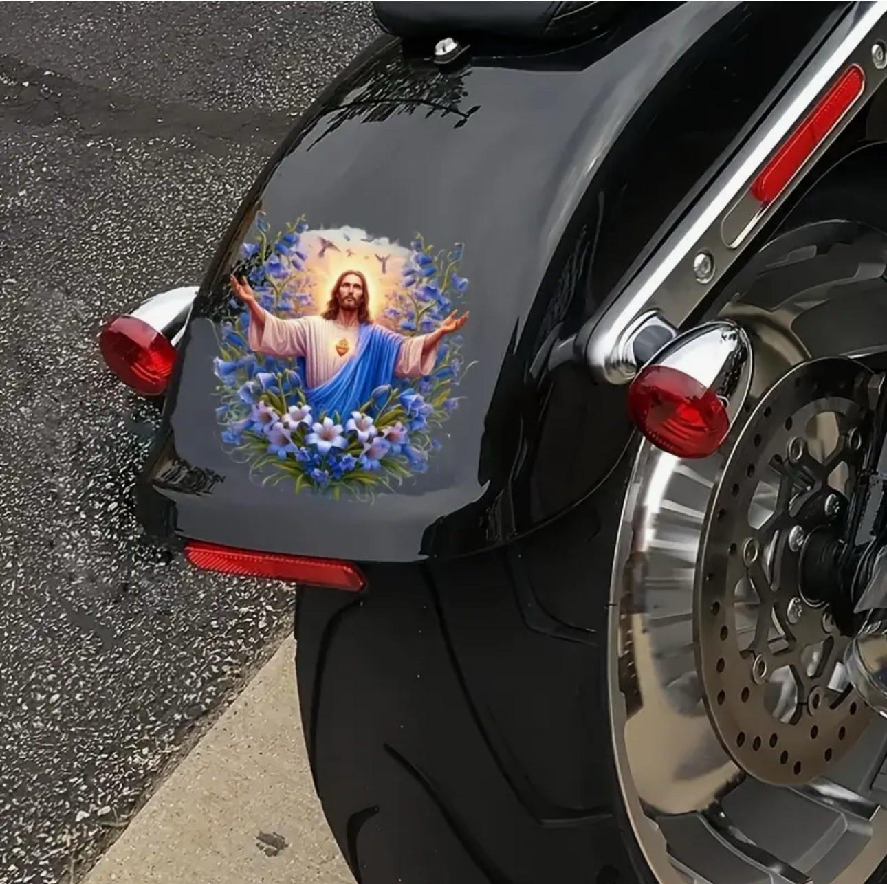 JESUS LILY 6” Inch VINYL DECAL DIECUT STICKER KING GOD PRAY CHRISTIAN FAITH 1PC