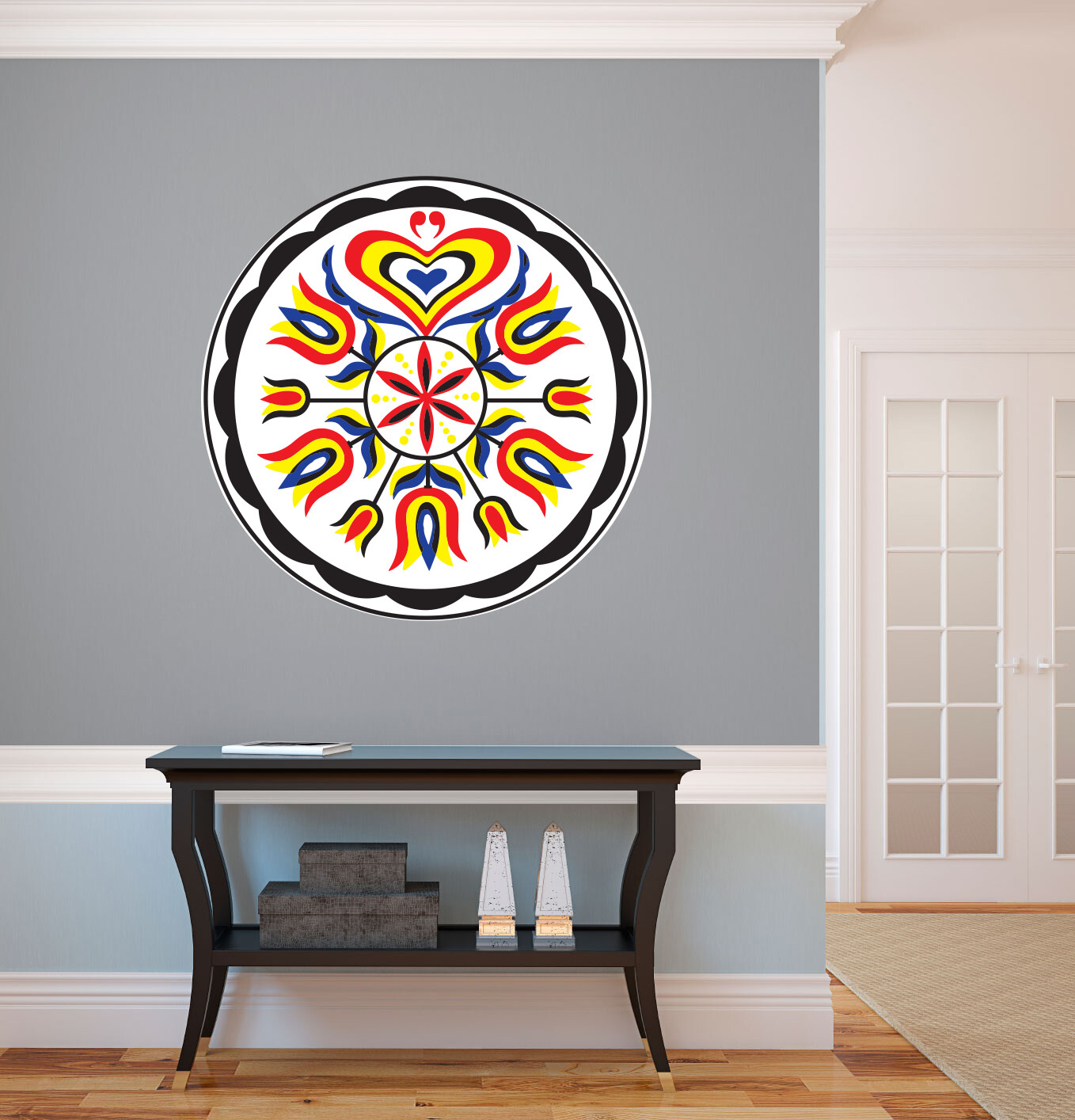 Pennsylvania Dutch Hex Sign – Design 9 – Wall Decal – Indoor or Outdoor Use