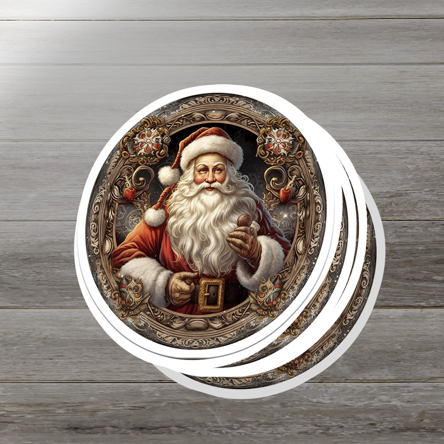 Santa Claus Vinyl Sticker – Bring the Magic of Christmas Anywhere
