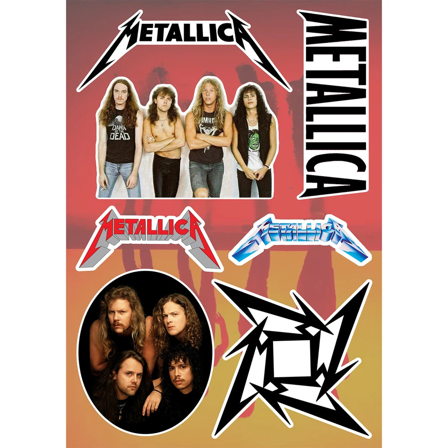 Metallica Sticker Pack Master of Puppets Kill Em All And Justice For All Reload