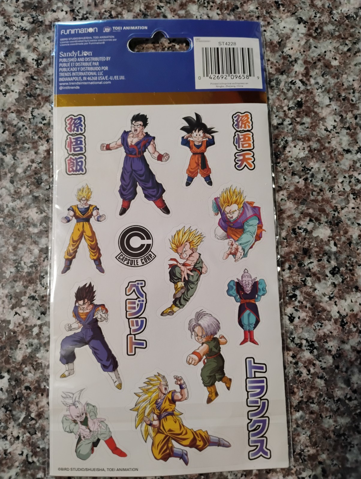 Dragon Ball Z Sticker Decal Set Featuring Goku, Vegeta, Piccolo by SandyLion