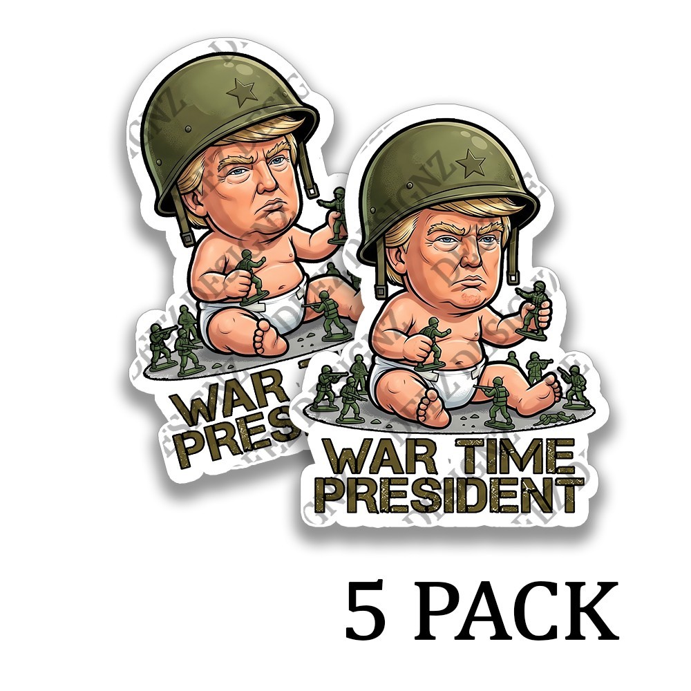 Baby TRUMP WAR TIME PRESIDENT Adhesive Anti Trump Sticker TACO Decals