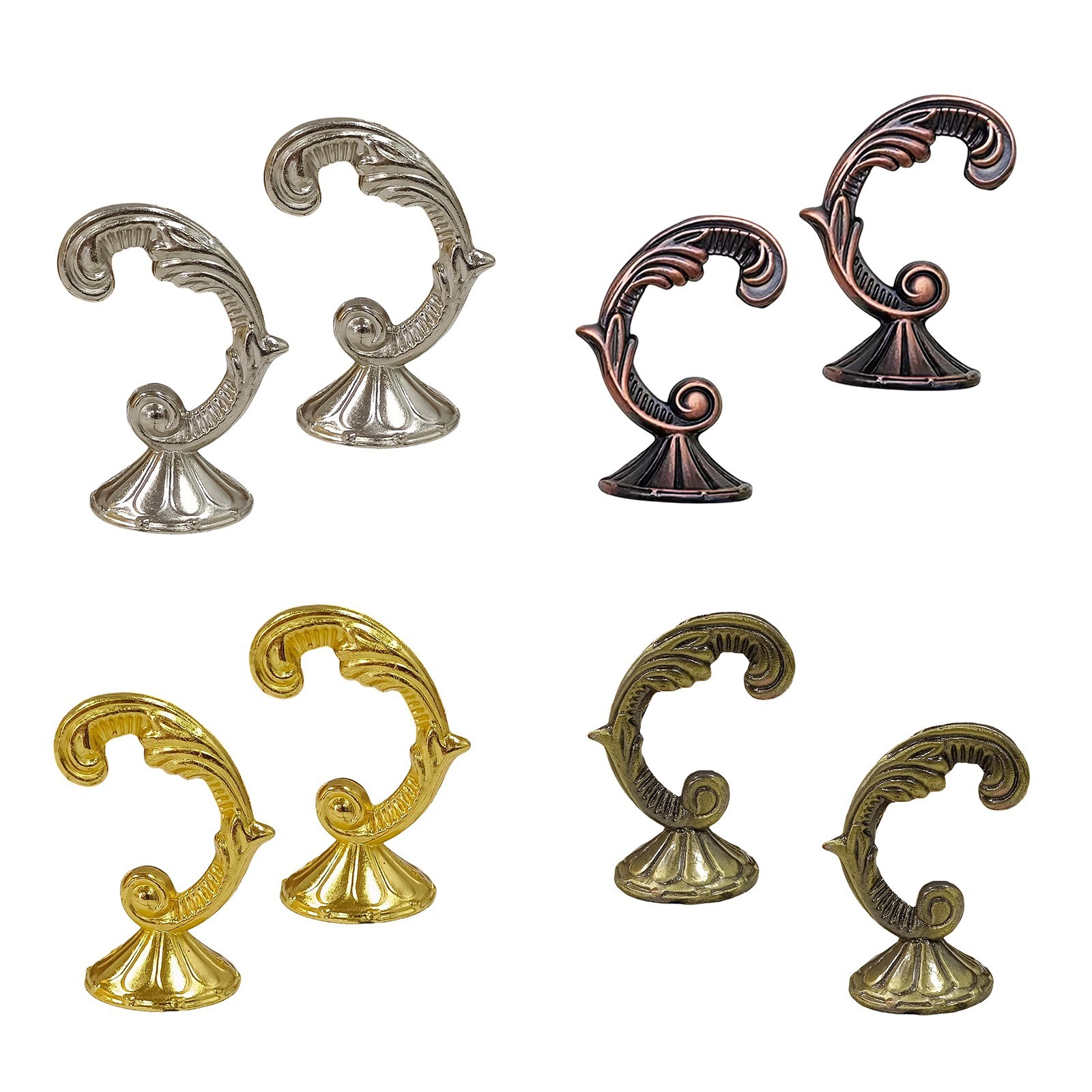 Wall Hook Zinc Alloy Rust Resistant for Home Office Bathroom Kitchen Mounting