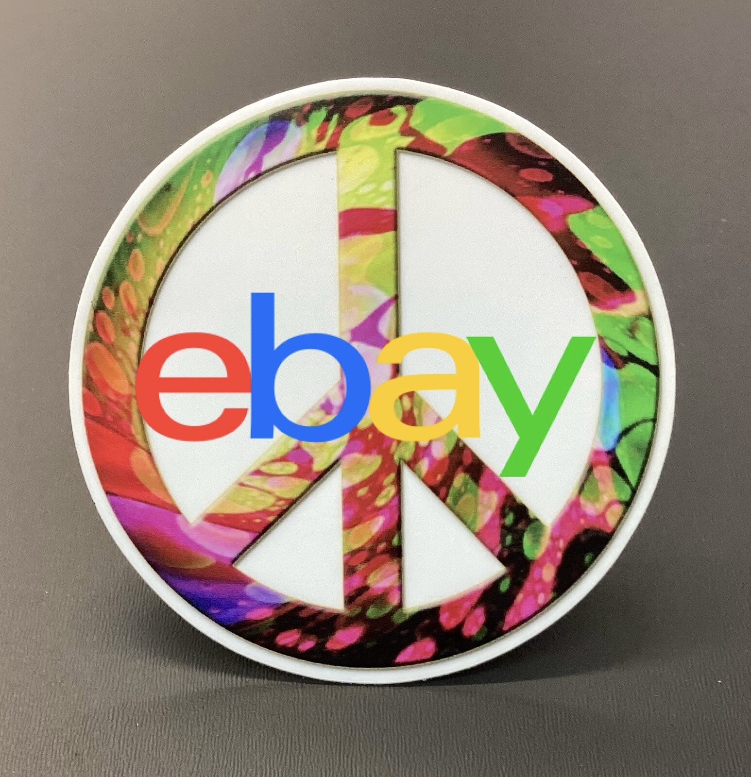 Peace Sign – Liquid Light Psychedelic Hippy Era Graphic 3.5” Vinyl Sticker