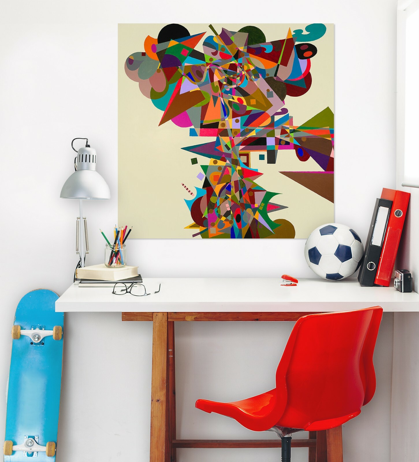 3D Color Triangle 011NAO Wall Stickers Vinyl Wallpaper Mural Murals Allan P Ava