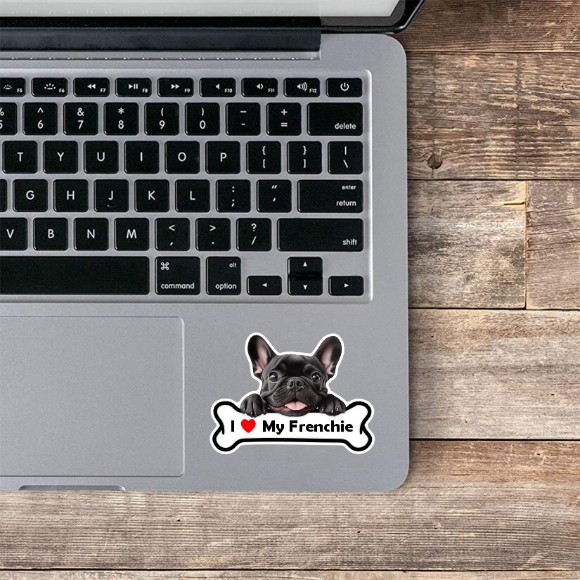 I Love My Frenchie, French Bulldog, Sticker, Peel N' Stick, Different Sizes