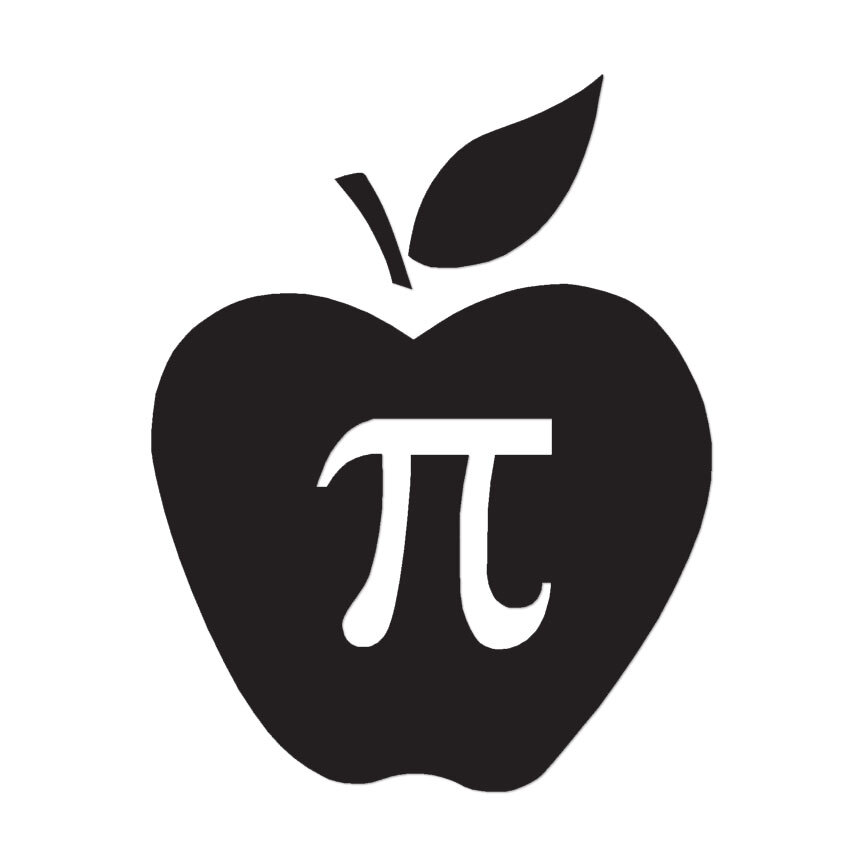 Apple Pi Nerd Humor – Vinyl Decal Sticker – Multiple Color & Sizes – ebn65
