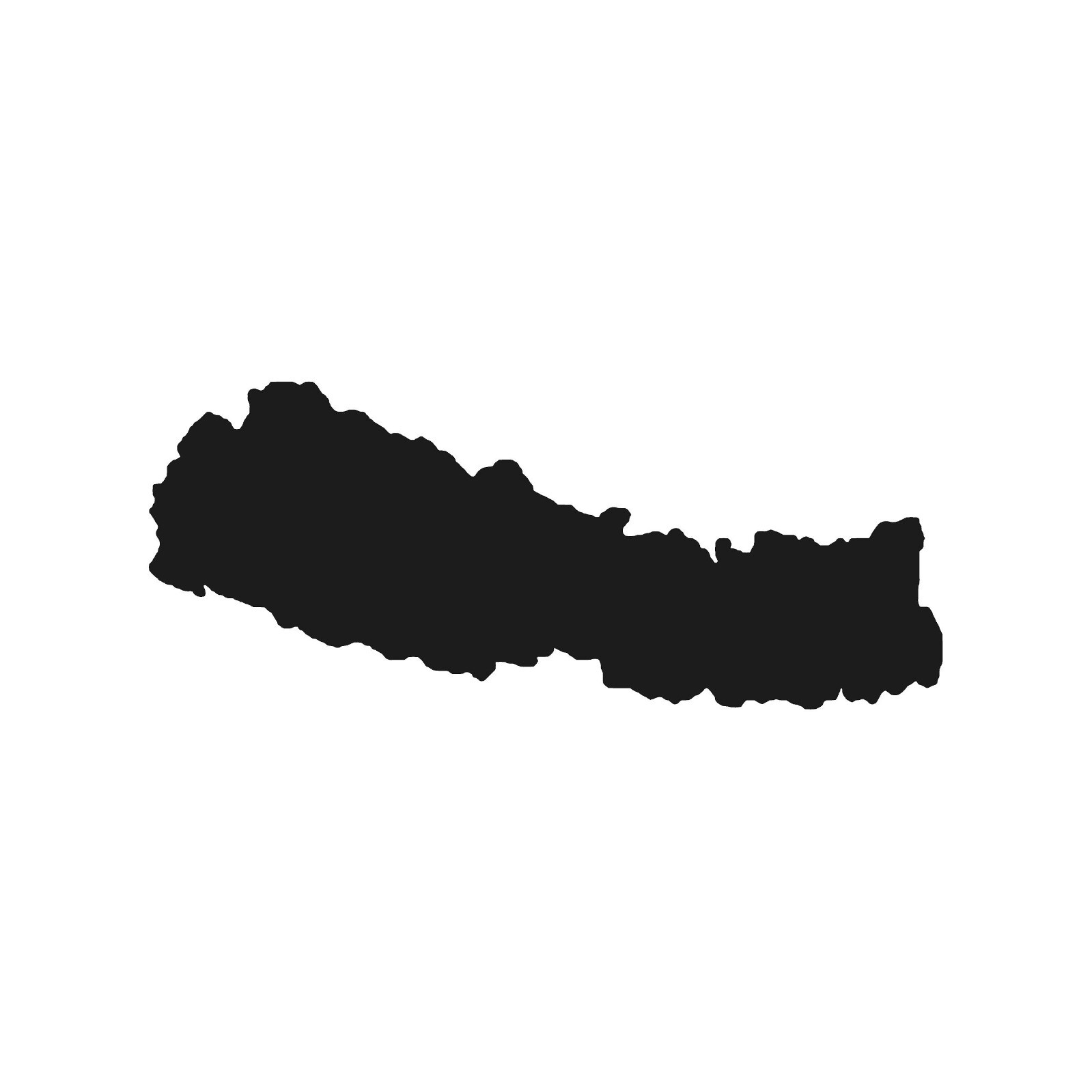 Nepal country outline Vinyl Decal Car Window Laptop NEP Sticker