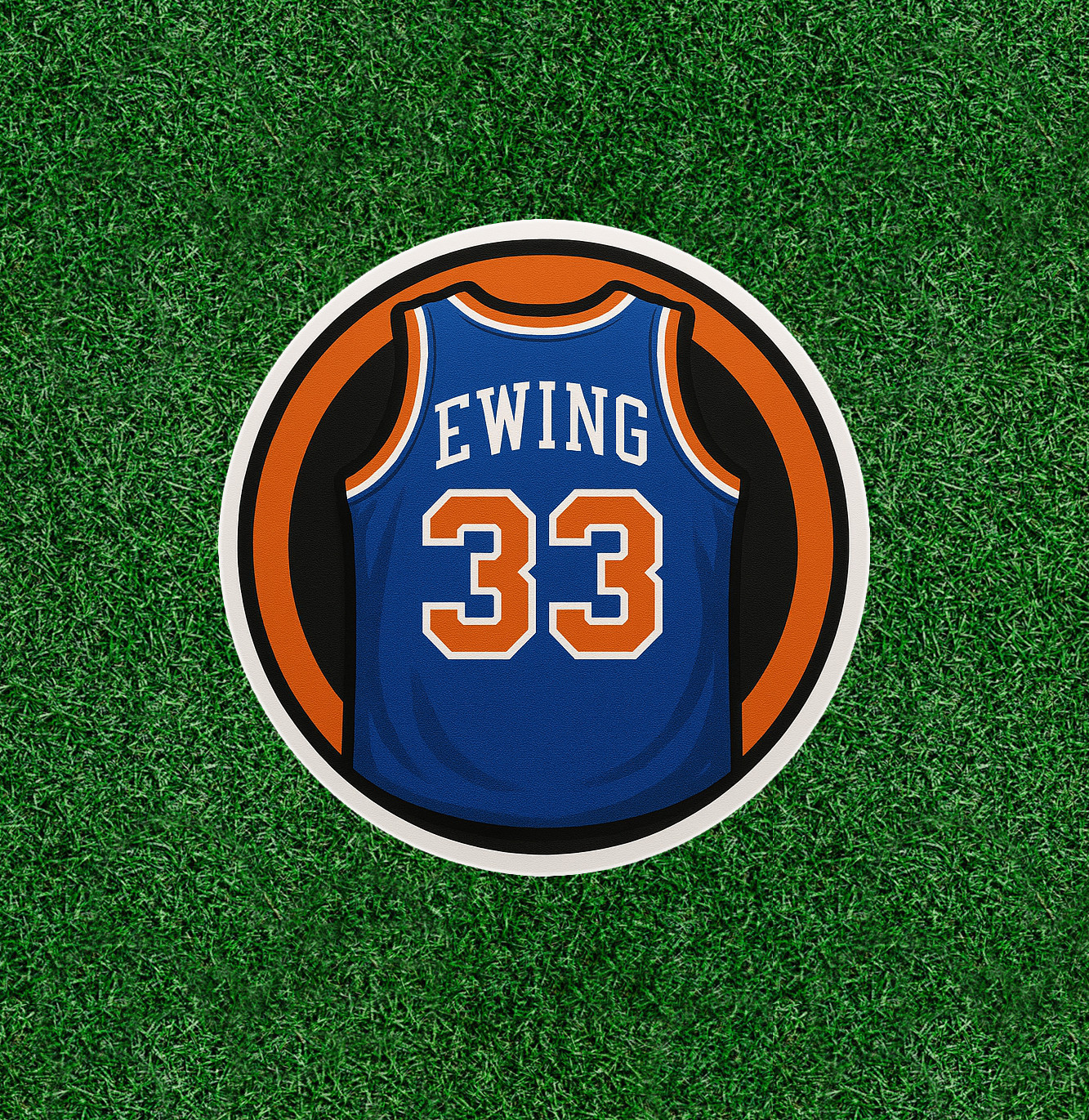 Knicks Patrick Ewing #33 100% waterproof vinyl sticker decal – several sizes