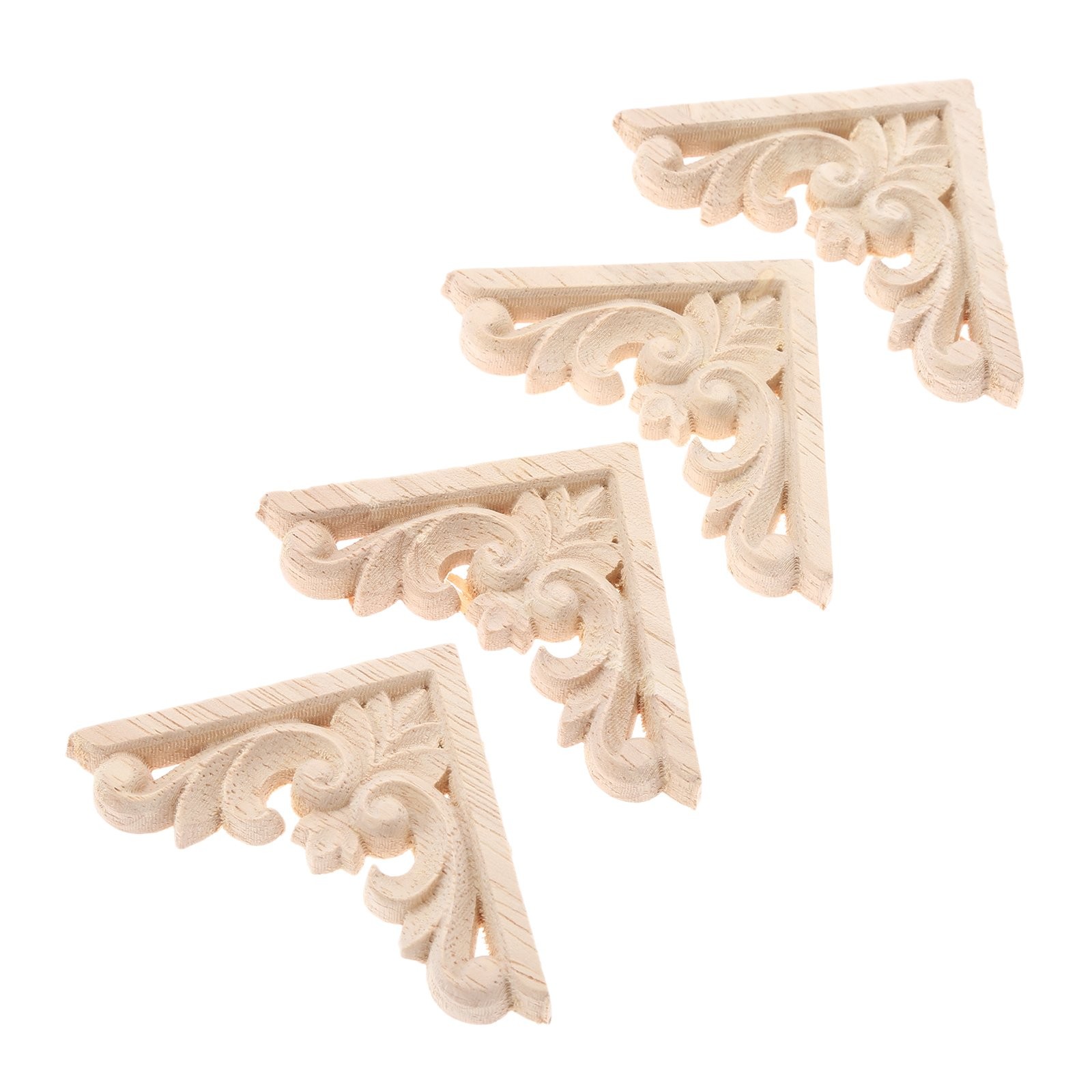 MUXSAM Furniture Applique, 2.36 x inches, Natural Wood
