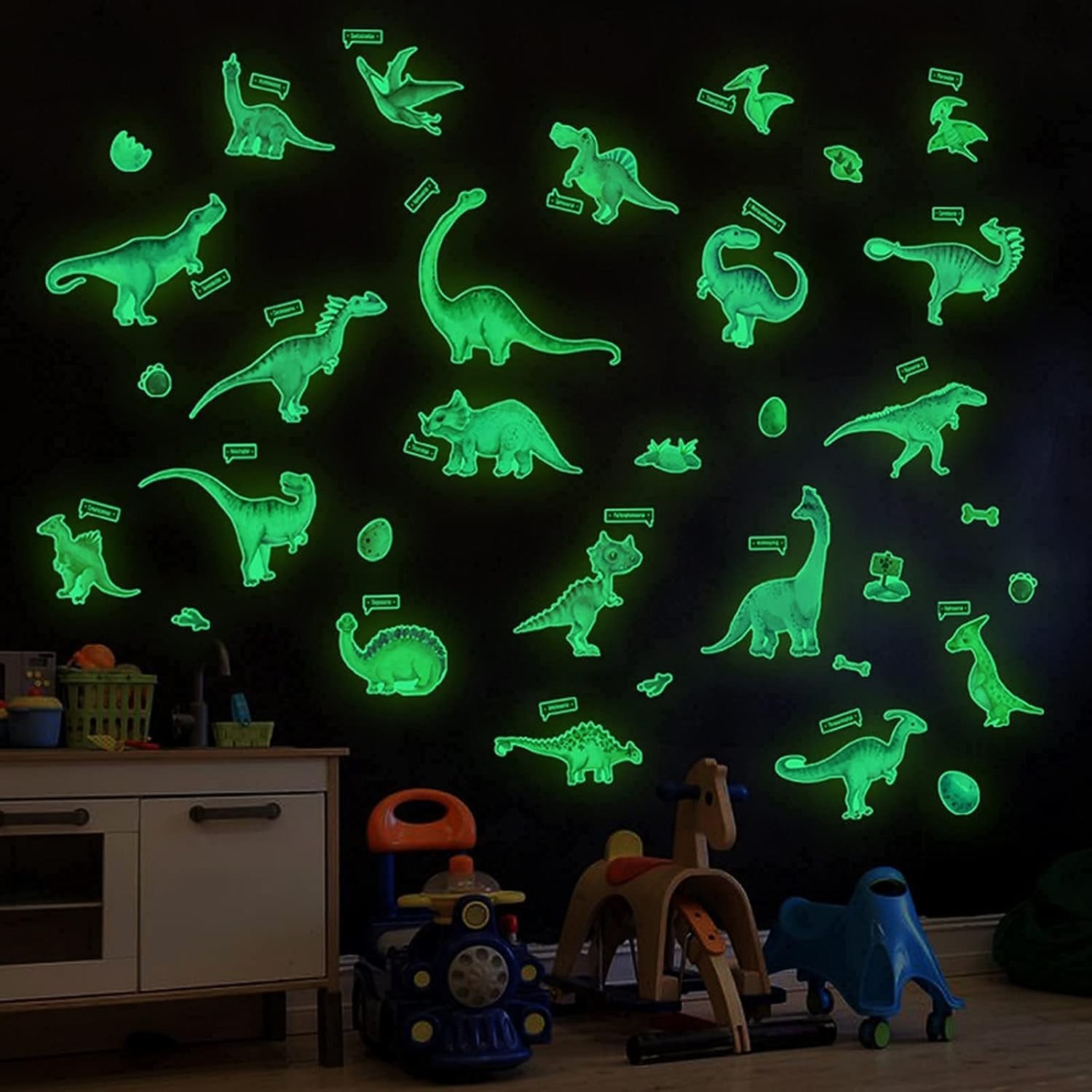 Waterproof Dinosaur Wall Stickers for Kids
