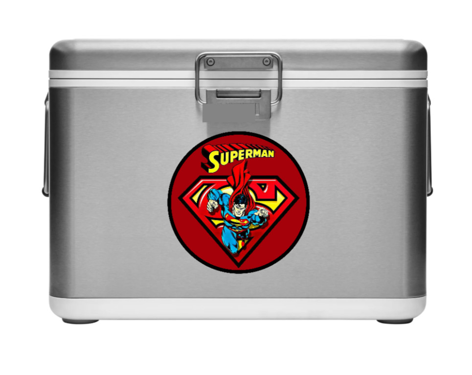 Superman (Red) – 4" Vinyl Decal Sticker Car Cooler Laptop Truck Smoker Trailer