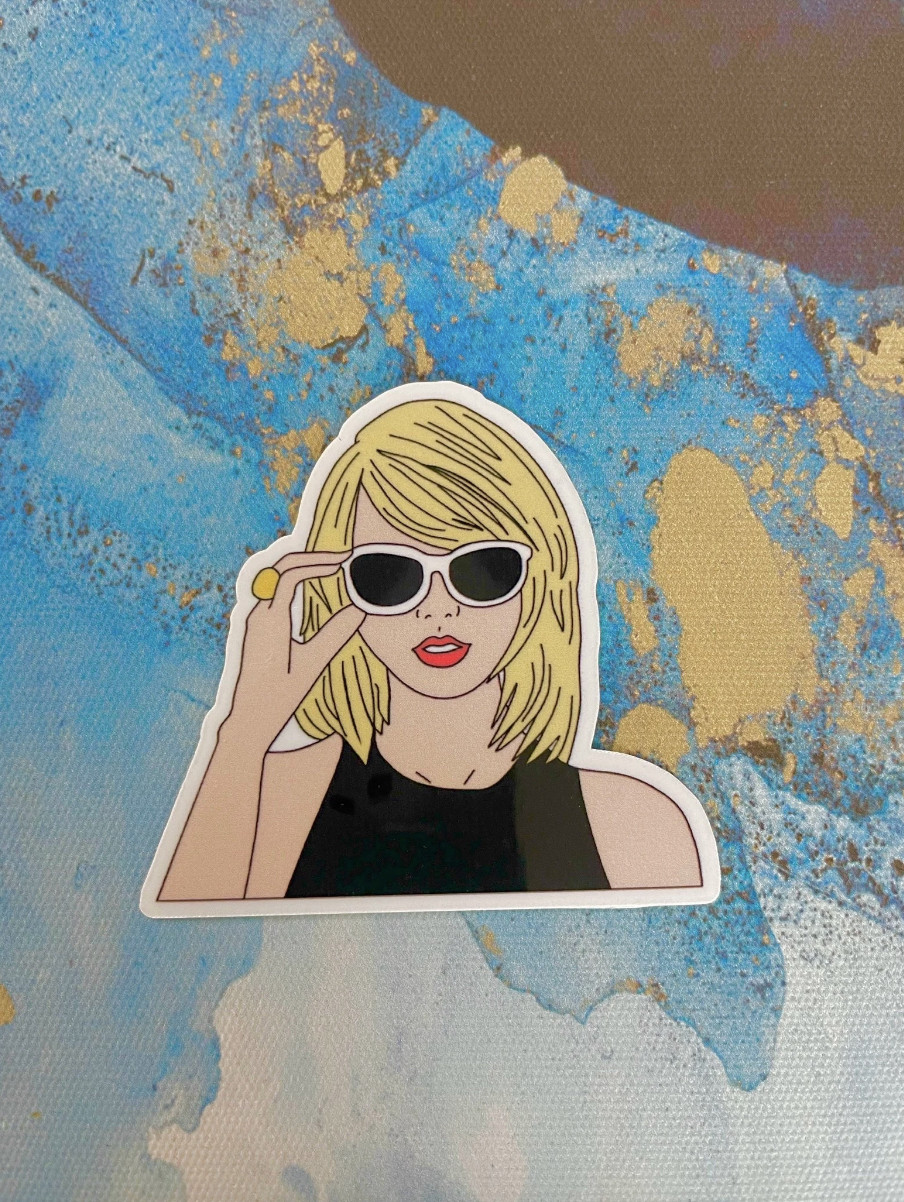 Taylor Swift Sticker I Gloss or Holographic Laminate l Waterproof Decal