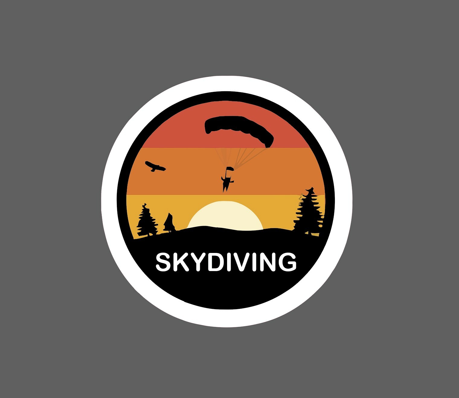 Sky Diving Sticker Parachute Waterproof – Buy Any 4 For $1.75 Each Storewide!