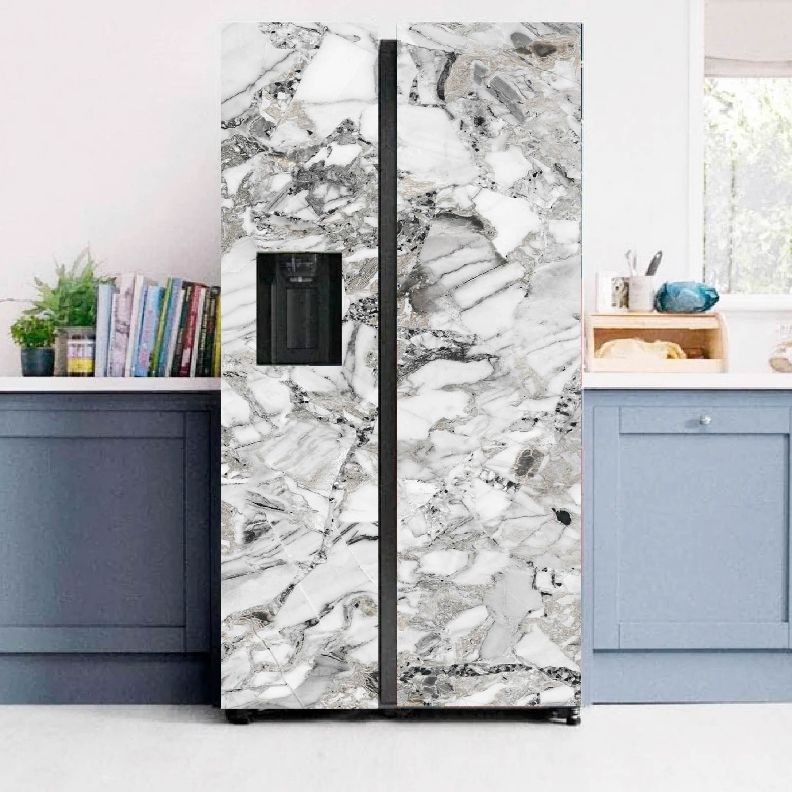 Fridge Vinyl Cover Peel Stick Wrap