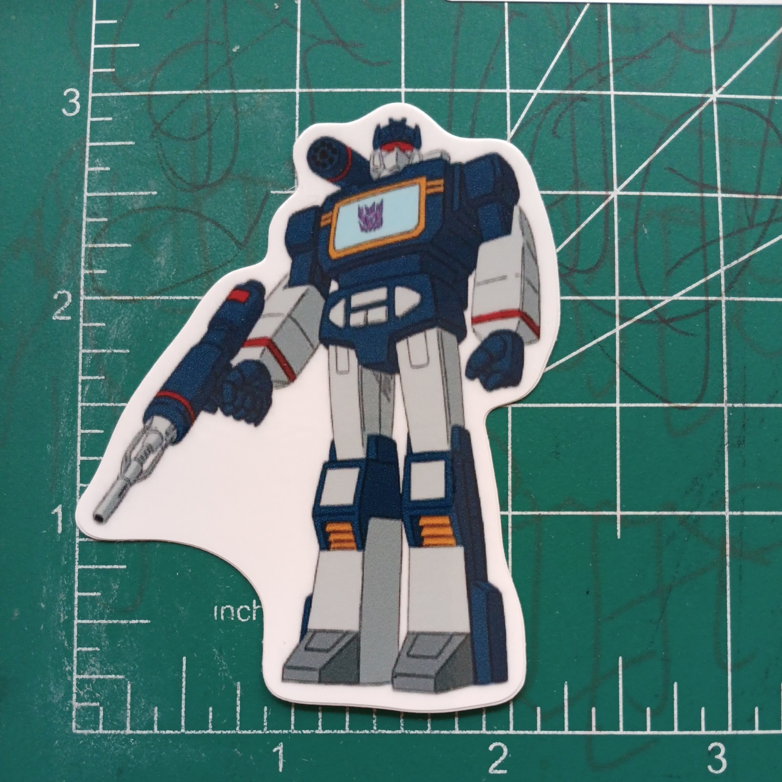 TRANSFORMERS X SOUNDWAVE X G1 DIE-CUT VYNIL STICKER
