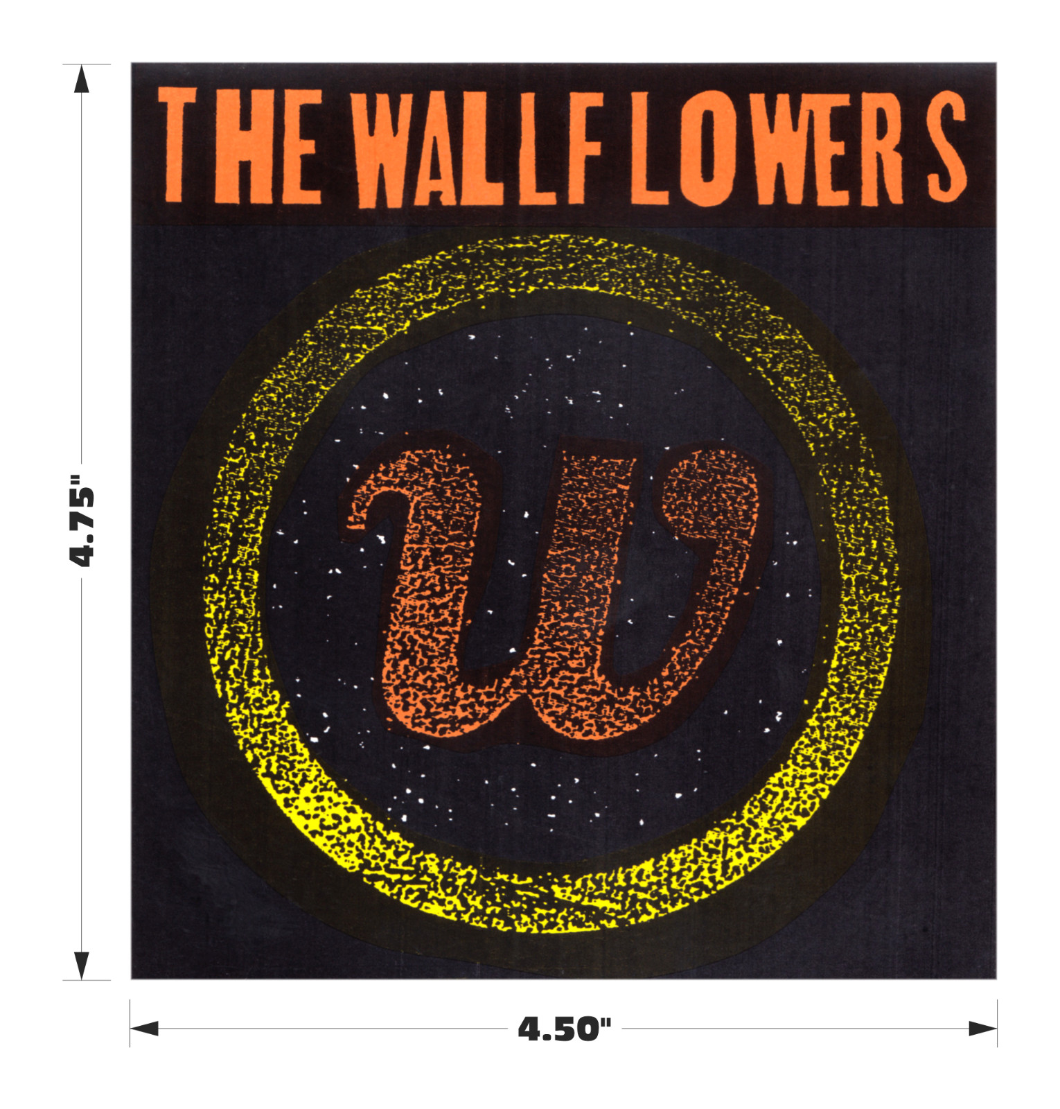 Sticker – Wallflowers W Logo Alternative Root Rock Music Band 1990s Decal #23019
