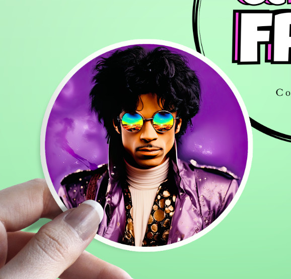 Prince Musician Sticker: Purple Rain Waterproof Sticker Artist Formerly Known as