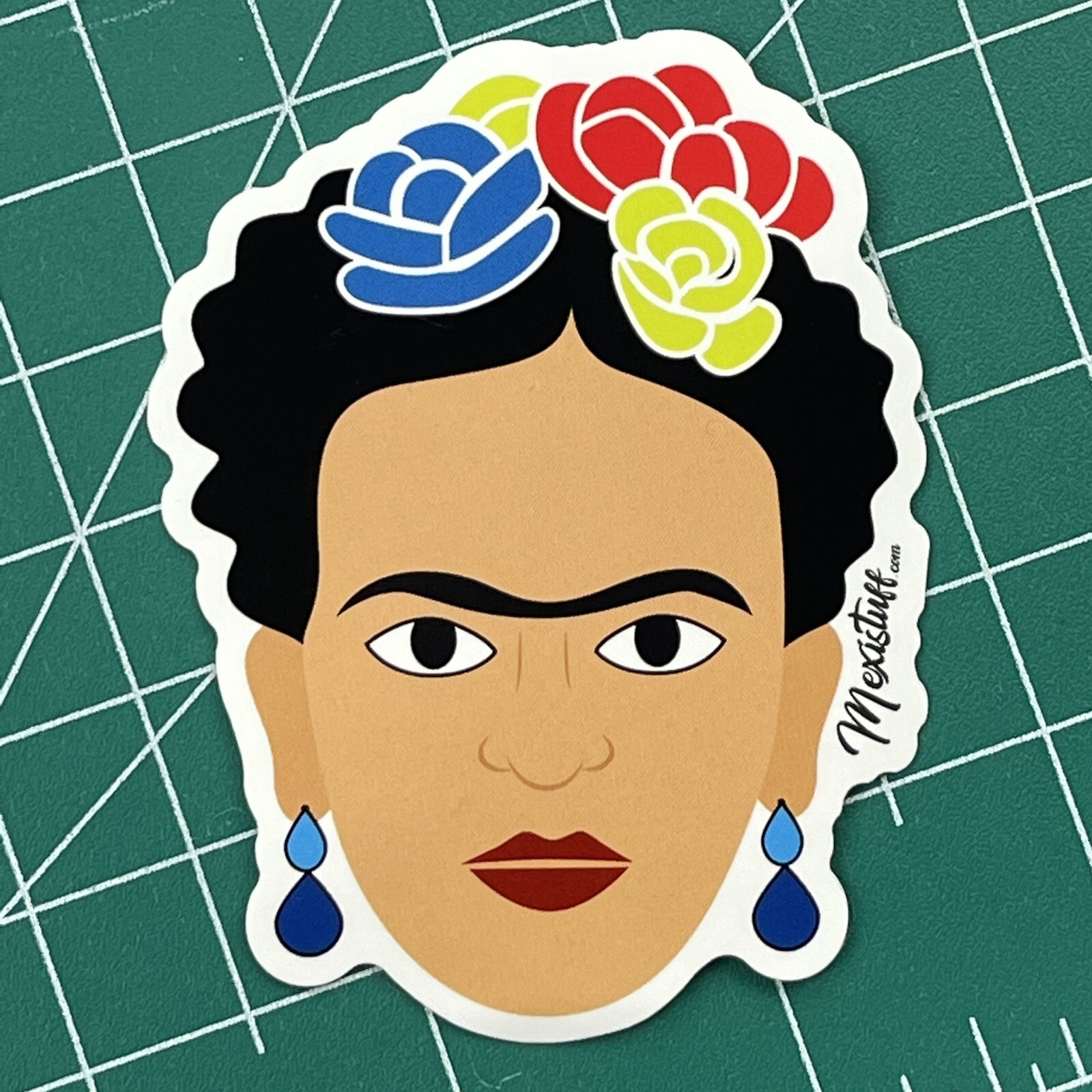FRIDA KAHLO Latino Sticker Decal Mexican Painter Laptop Waterbottle Flask 19a