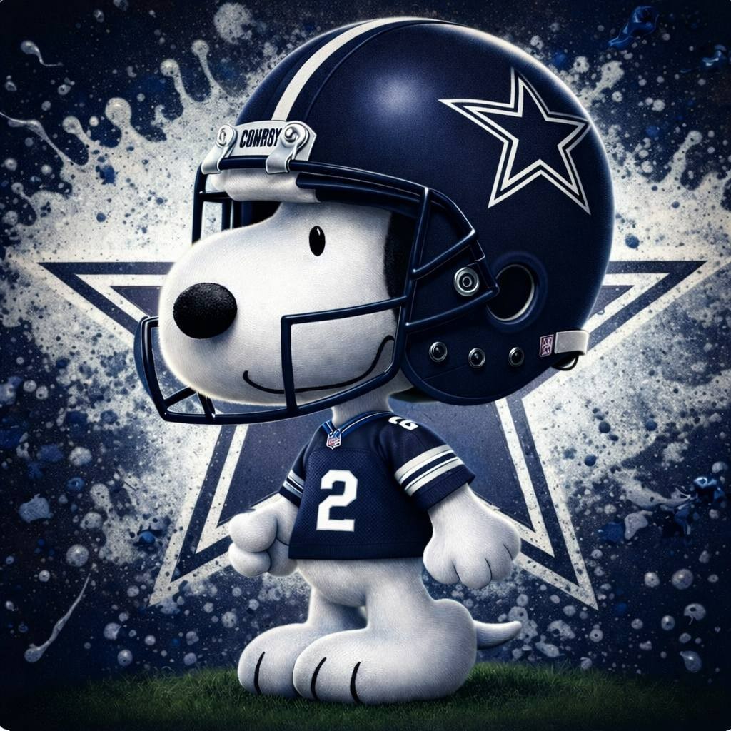 Cowboys Snoopy Sticker Decal Laptop Wall Mirror Cup Tumblr Locker