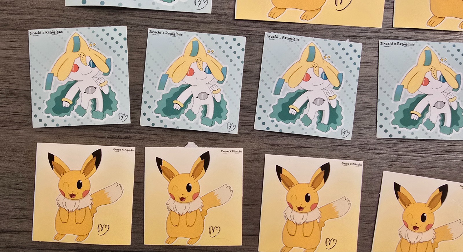 Custom Made Pokémon Fusion Stickers (SELECT WHAT YOU'D LIKE)