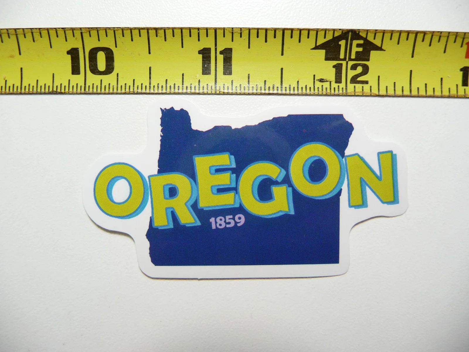 OREGON BIRTH YEAR 1859 STATE OUTLINE SMALL STICKER DECAL PRIDE TRAVEL MEMORY