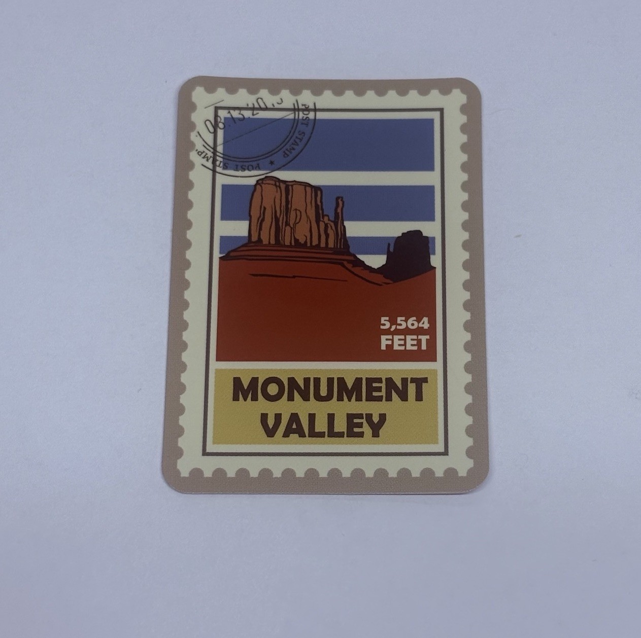 Monument Valley Postage Stamp Novelty Sticker Vinyl Decal Travel Cool Art Tc9