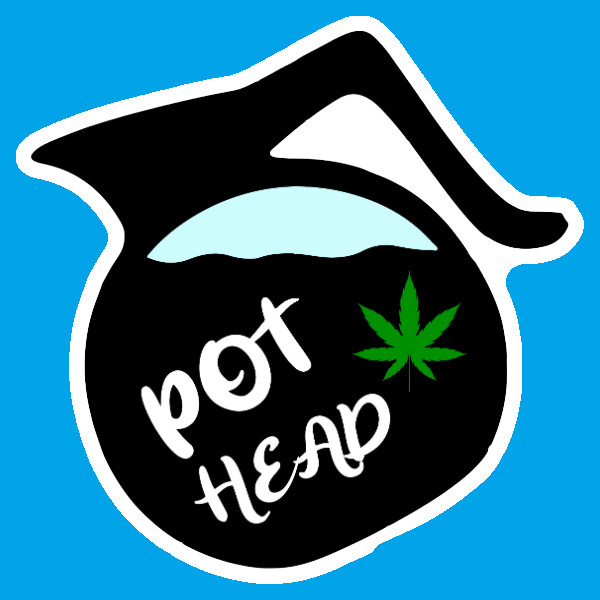 Coffee Pot Head Stoner Sticker Weatherproof Vinyl Weed Laptop Art Cannabis 420