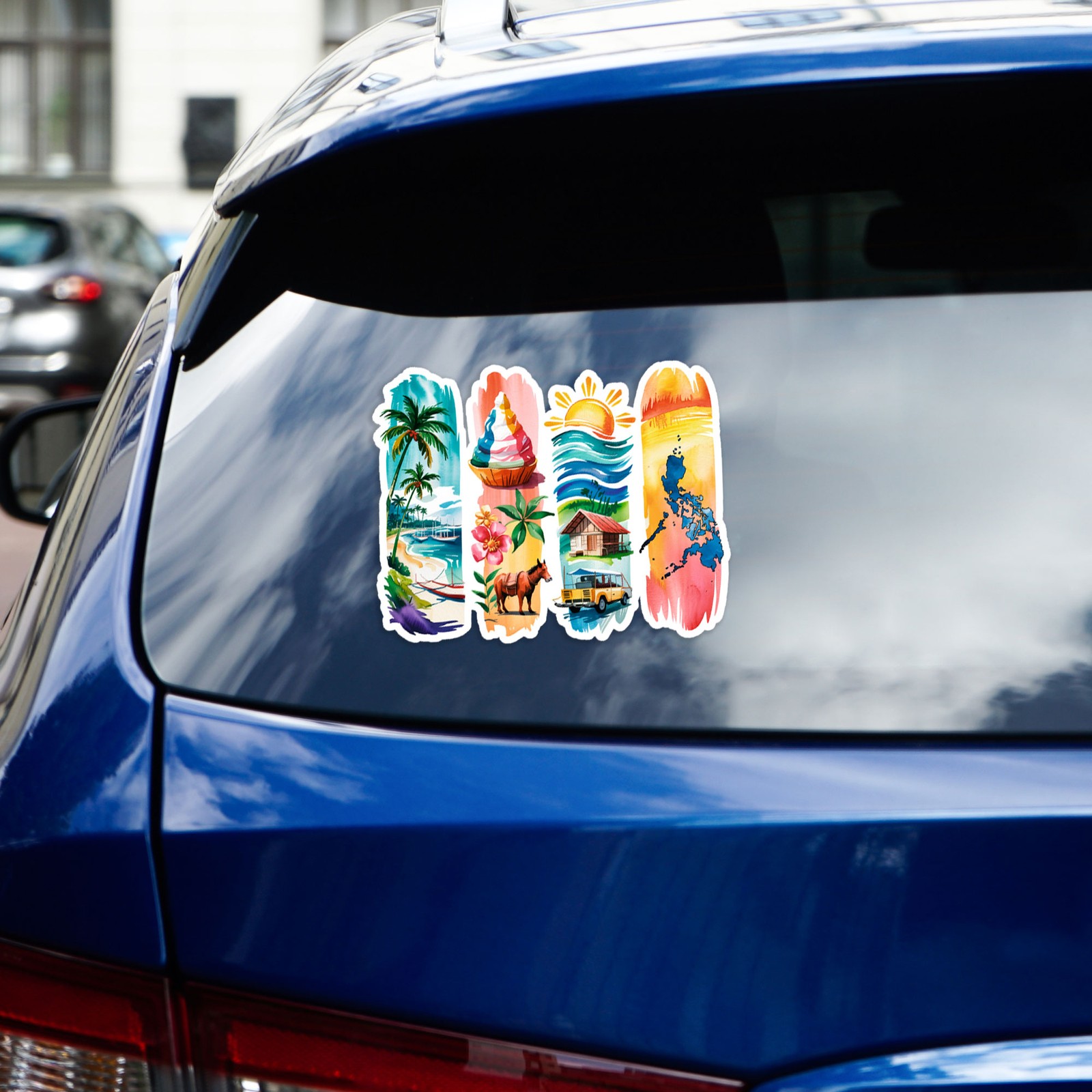 Brush Stroke Philippines – Vinyl Decal Sticker – Car Window Laptop – #156